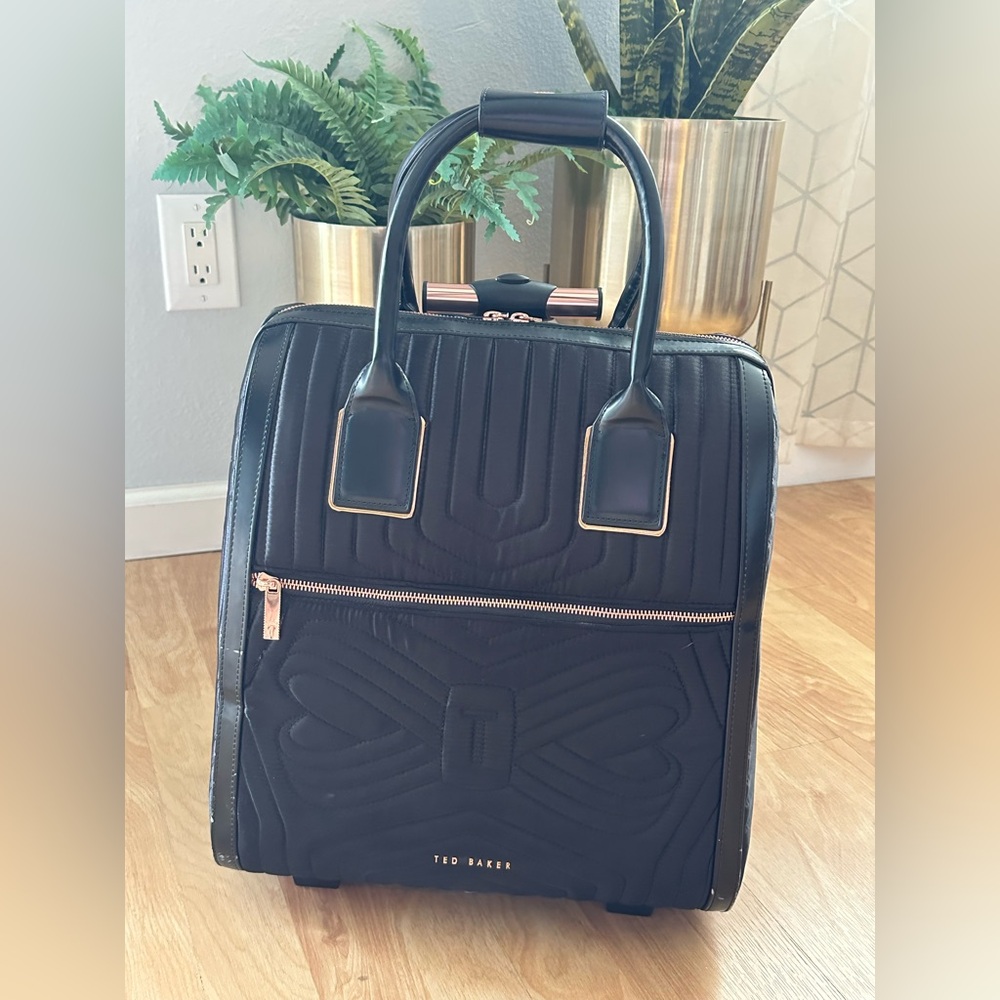 Ted Baker Anisee quilted carry on luggage